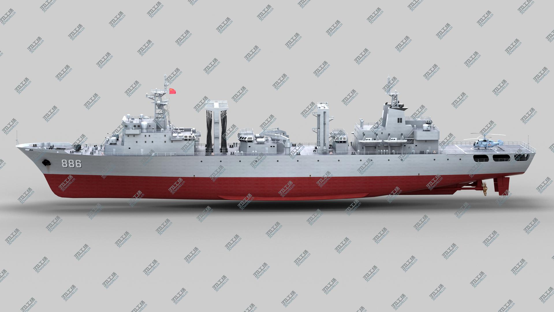 images/goods_img/2021040233/Chinese Navy Type 903  Auxiliary Ship 3D model/5.jpg